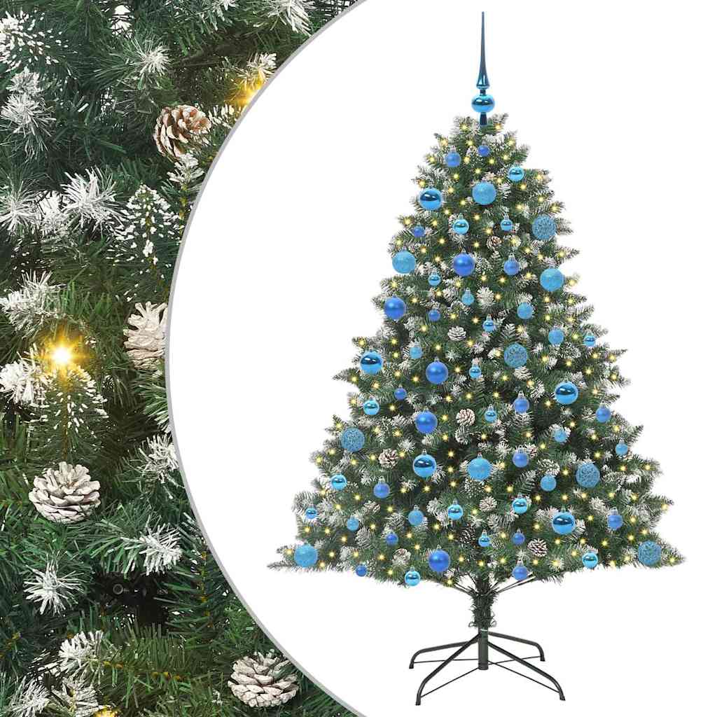 Sapin de Noël artificiel avec 300 LED Vert 126 x 126 x 180 cm - XIOS