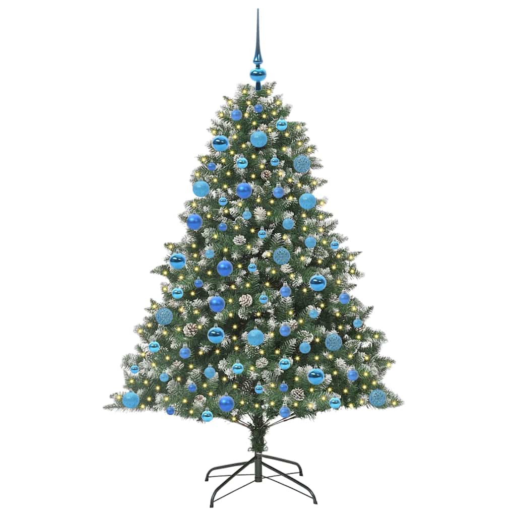 Sapin de Noël artificiel avec 300 LED Vert 126 x 126 x 180 cm - XIOS