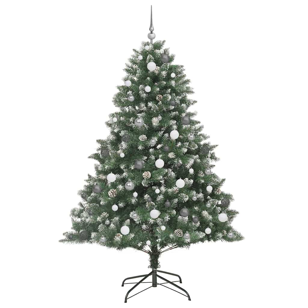 Sapin de Noël artificiel Vert 210 cm PVC, plastique et acier