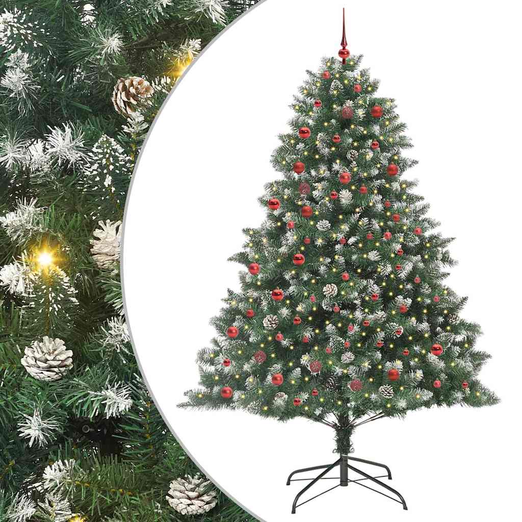 Sapin de Noël artificiel avec 300 LED Vert 140 x 140 x 210 cm - XIOS