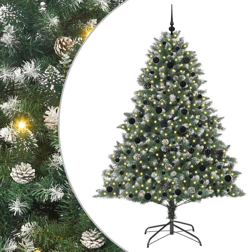 Sapin de Noël artificiel avec 300 LED Vert 140 x 140 x 210 cm - XIOS