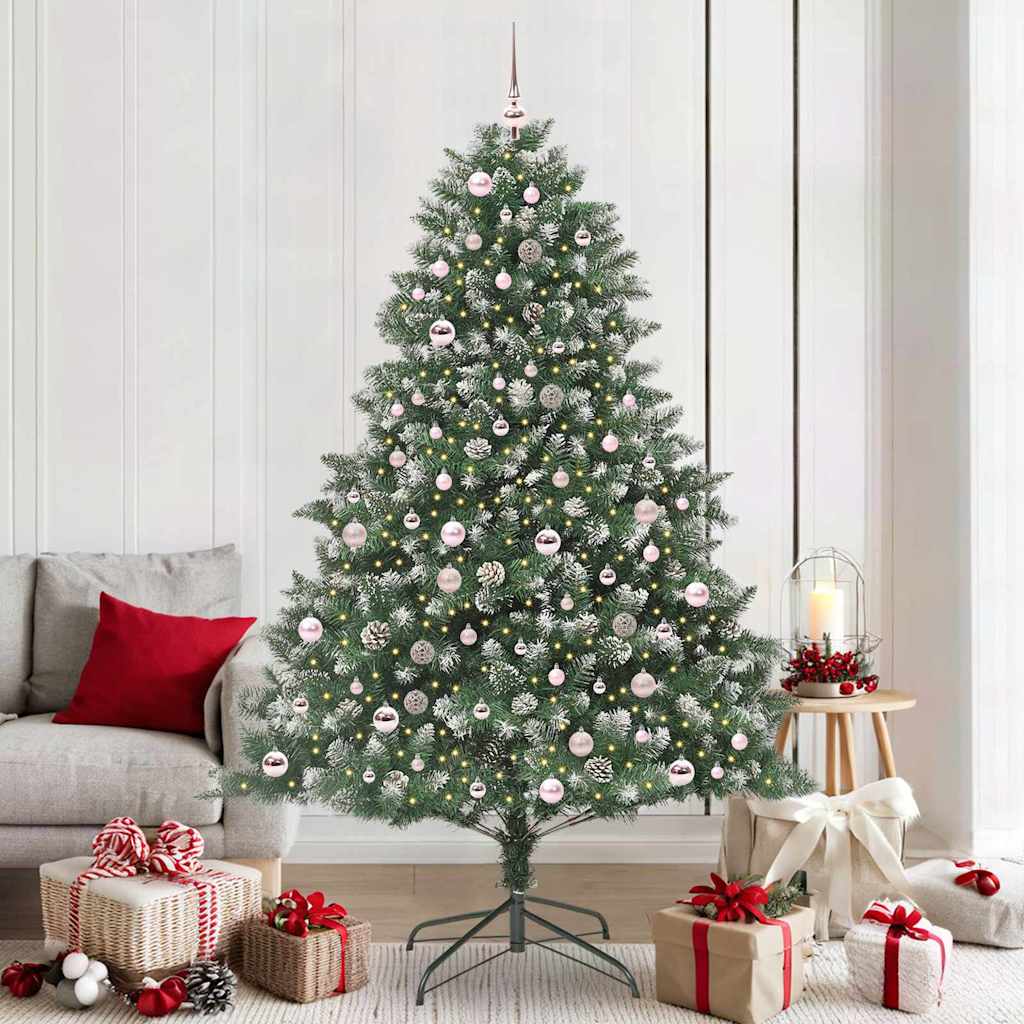 Sapin de Noël artificiel Vert 210 cm PVC, plastique et acier - XIOS