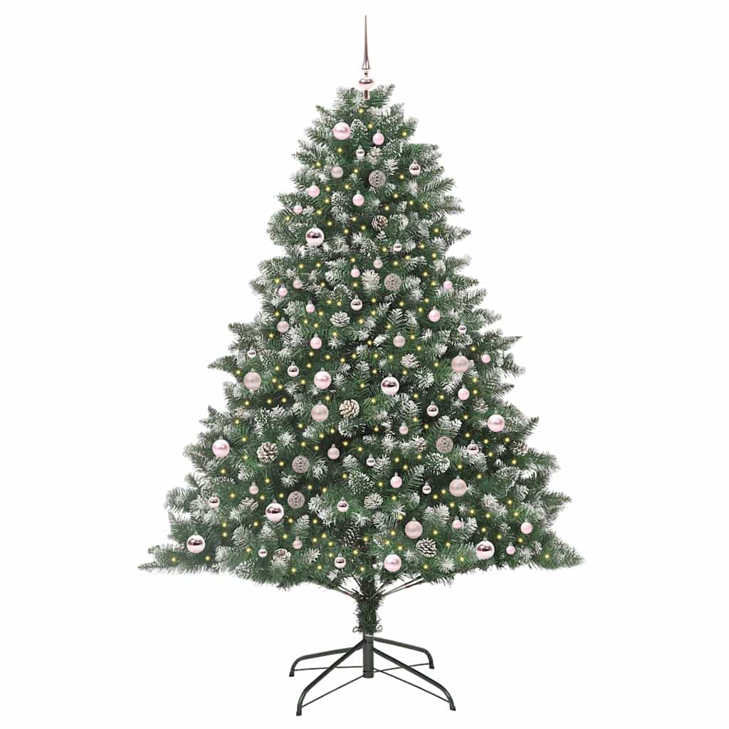 Sapin de Noël artificiel Vert 210 cm PVC, plastique et acier - XIOS