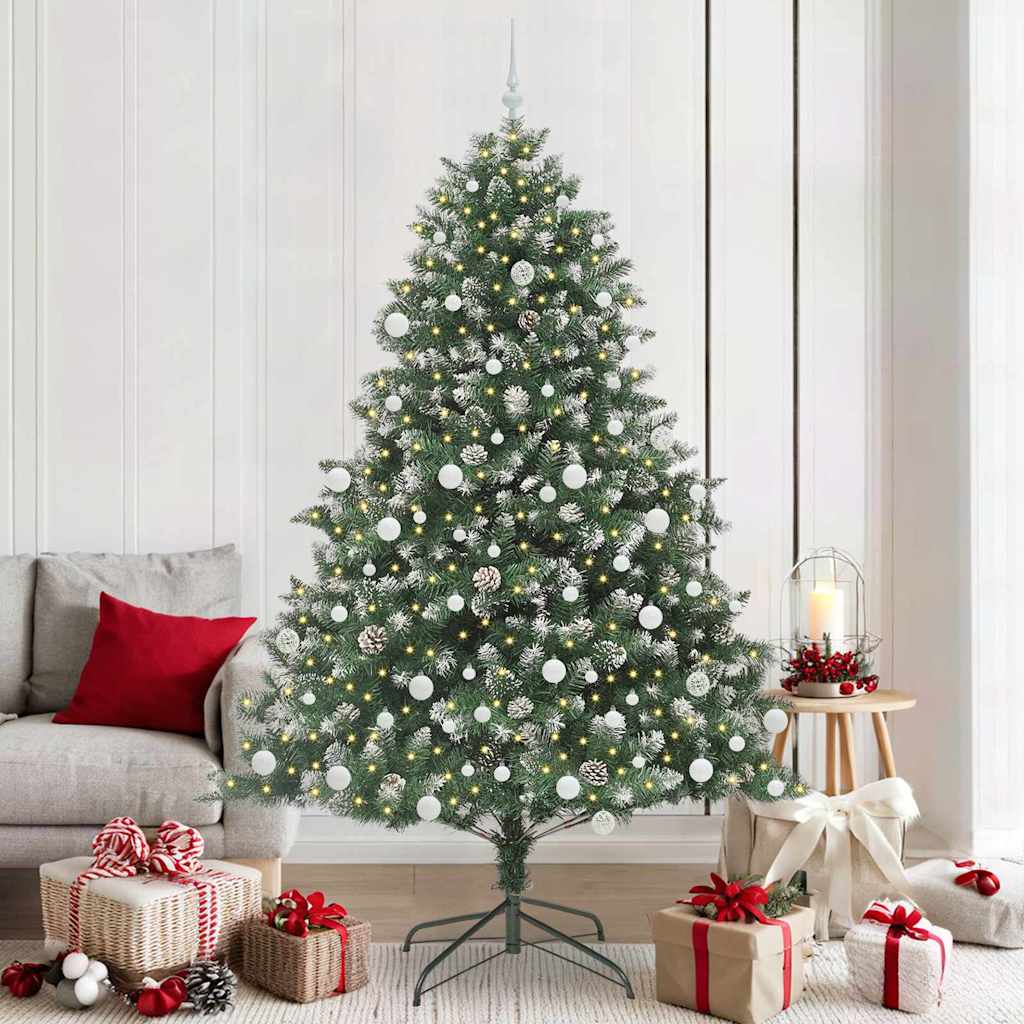 Sapin de Noël artificiel Vert 210 cm PVC, plastique et acier - XIOS
