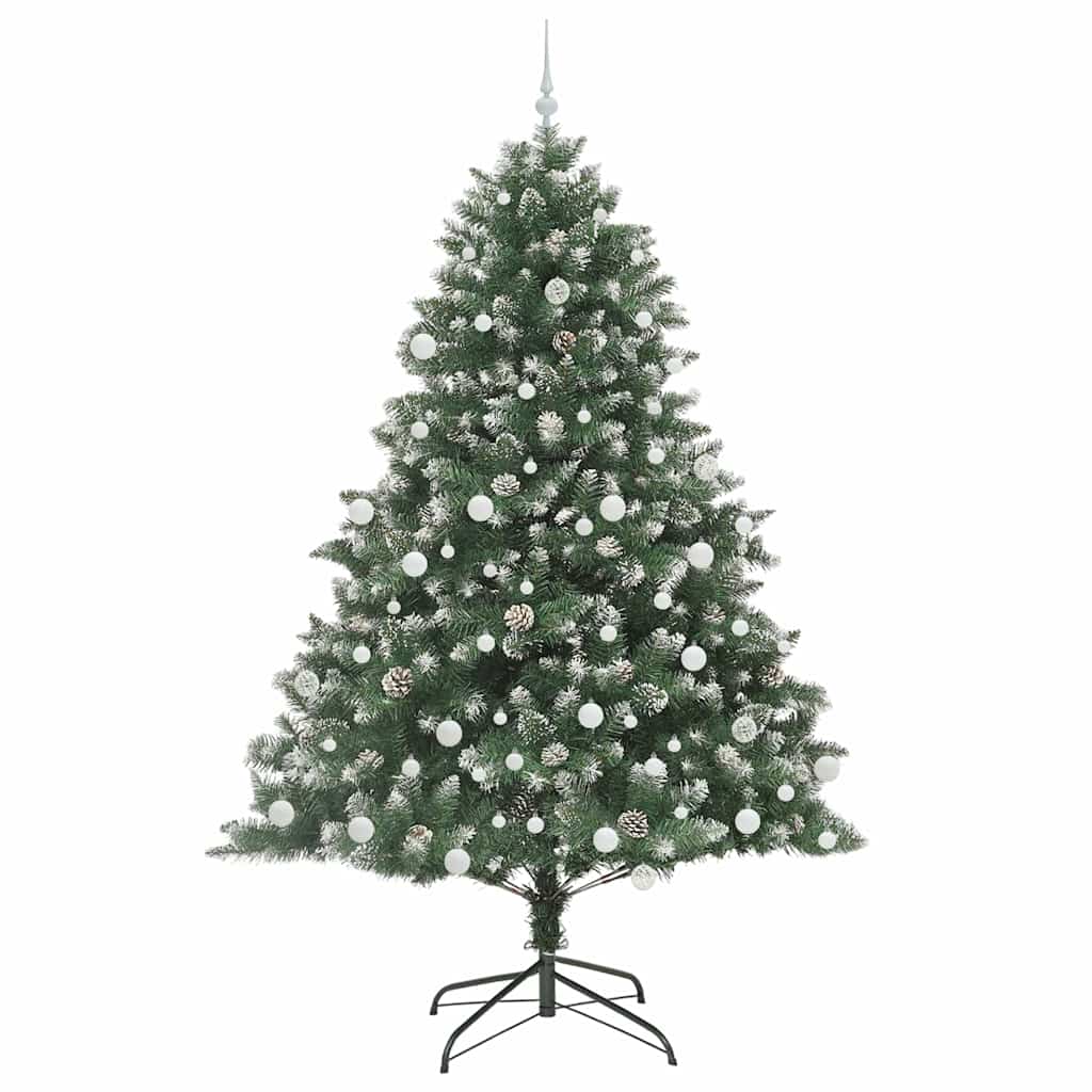 Sapin de Noël artificiel Vert 210 cm PVC, plastique et acier - XIOS
