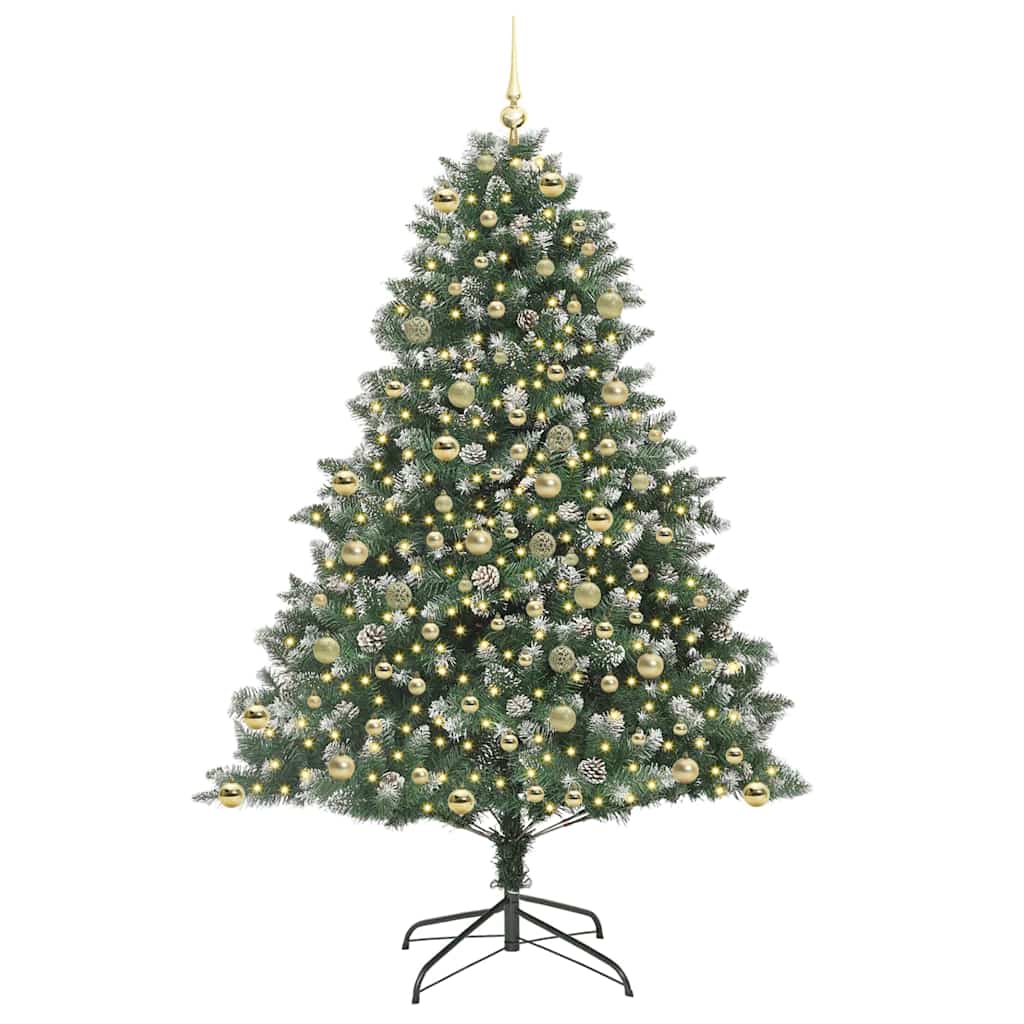 Sapin de Noël artificiel avec 300 LED Vert 140 x 140 x 210 cm - XIOS