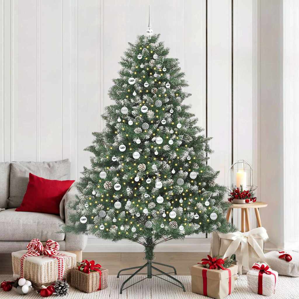 Sapin de Noël artificiel avec 300 LED Vert 140 x 140 x 210 cm - XIOS