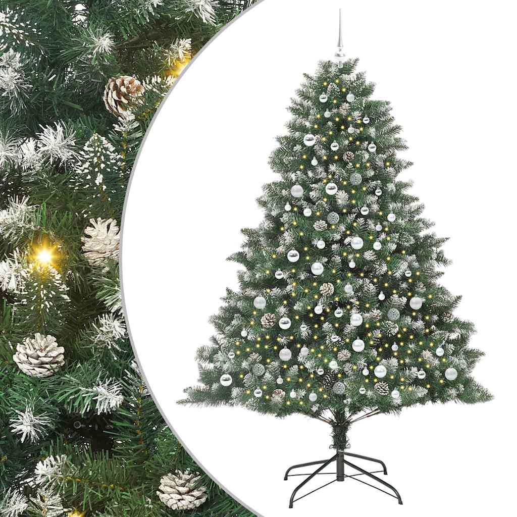 Sapin de Noël artificiel avec 300 LED Vert 140 x 140 x 210 cm - XIOS