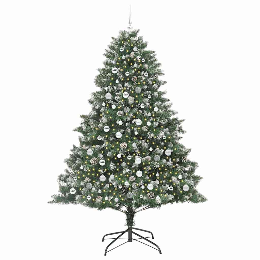 Sapin de Noël artificiel avec 300 LED Vert 140 x 140 x 210 cm - XIOS