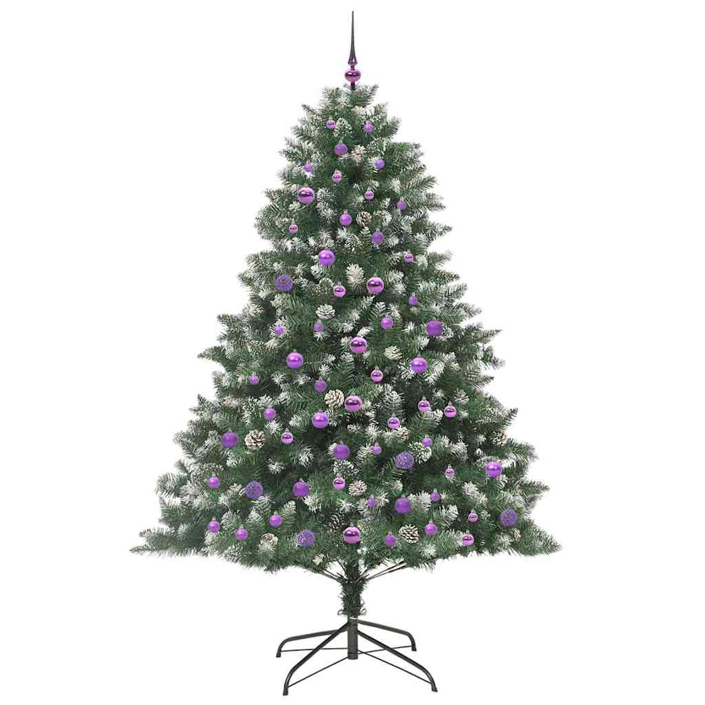 Sapin de Noël artificiel Vert 210 cm PVC, plastique et acier - XIOS