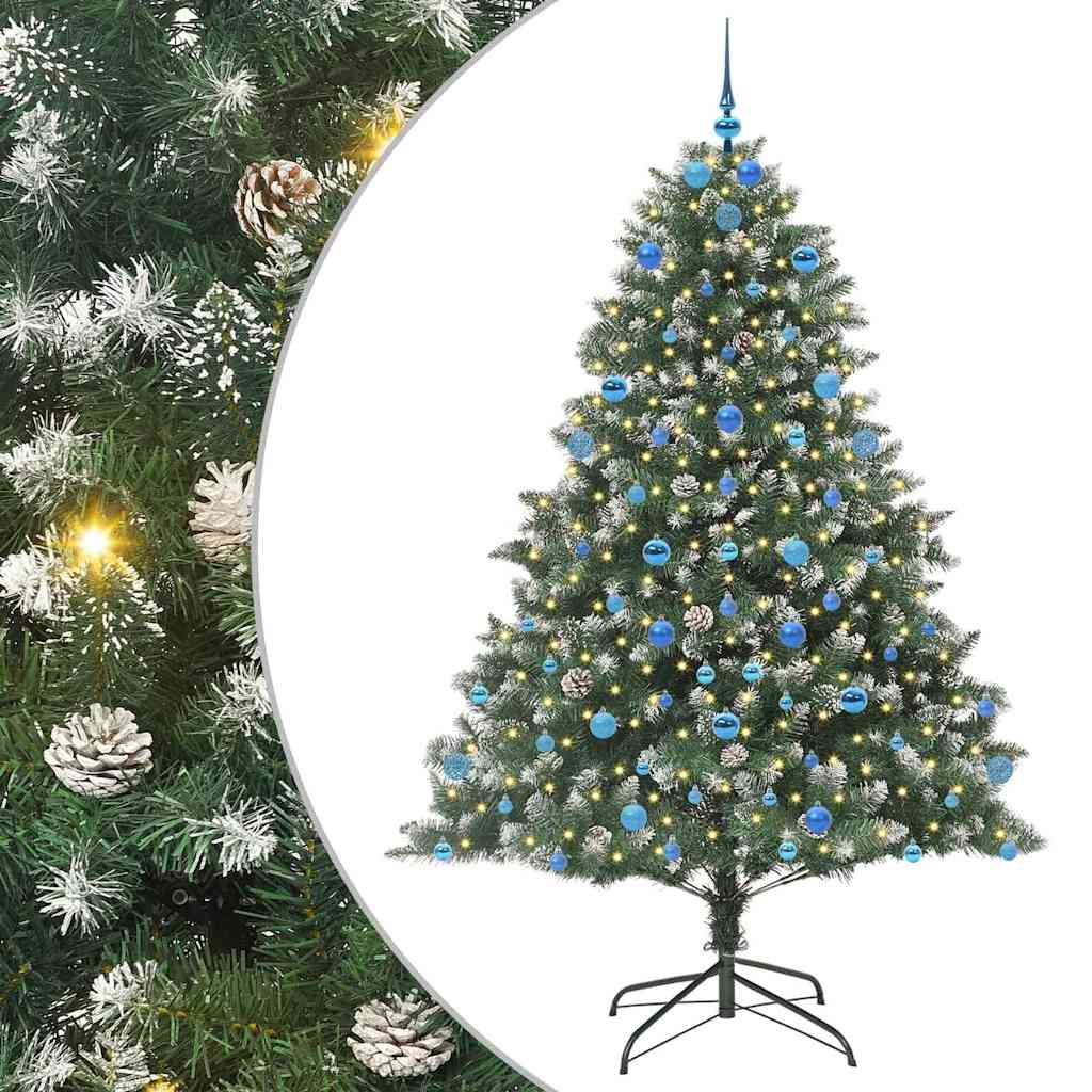 Sapin de Noël artificiel Vert 210 cm PVC, plastique et acier - XIOS