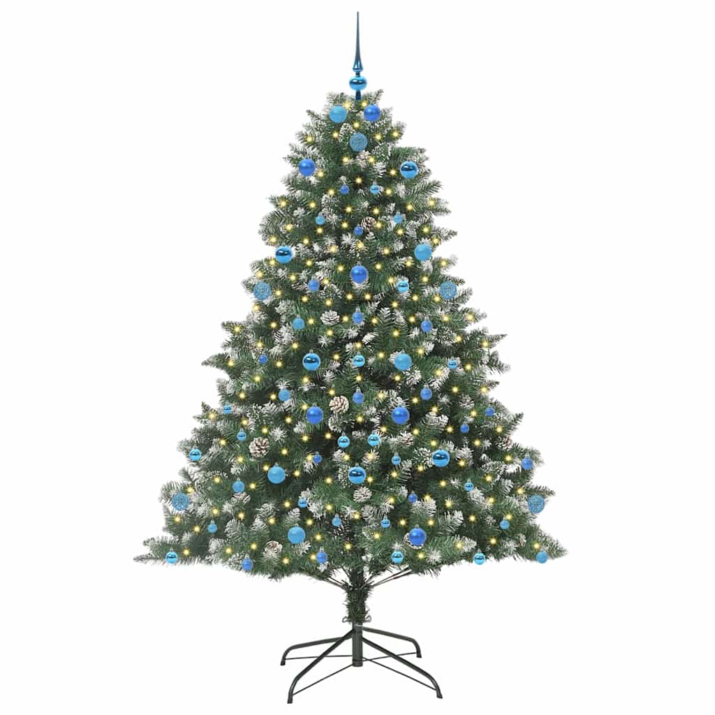 Sapin de Noël artificiel Vert 210 cm PVC, plastique et acier - XIOS