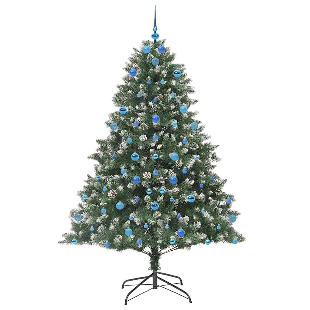 Sapin de Noël artificiel Vert 210 cm PVC, plastique et acier - XIOS