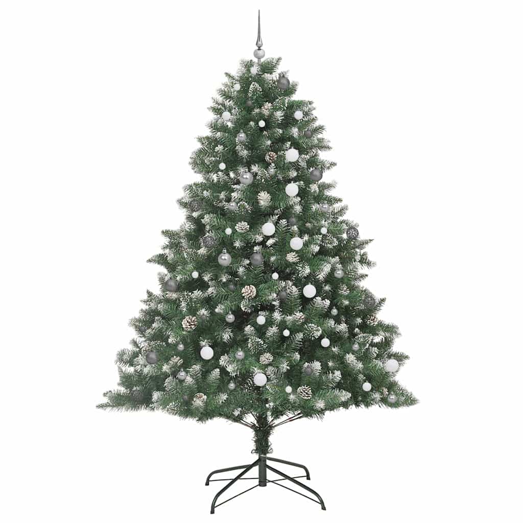 Sapin de Noël artificiel Vert 240 cm PVC, plastique et acier - XIOS
