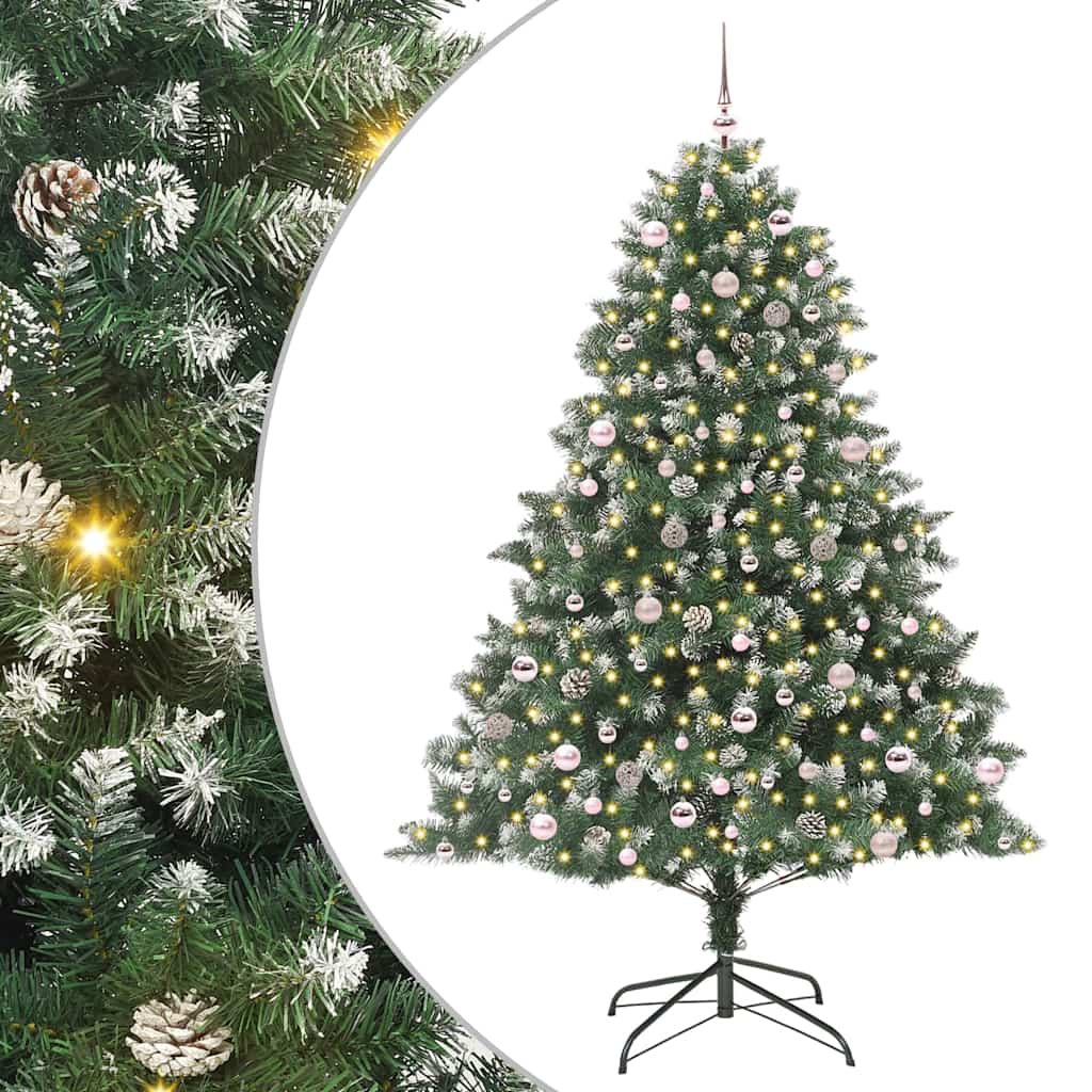 Sapin de Noël artificiel avec 300 LED Vert 160 x 160 x 240 cm - XIOS