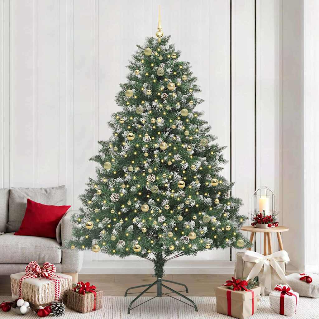 Sapin de Noël artificiel avec 300 LED Vert 160 x 160 x 240 cm - XIOS