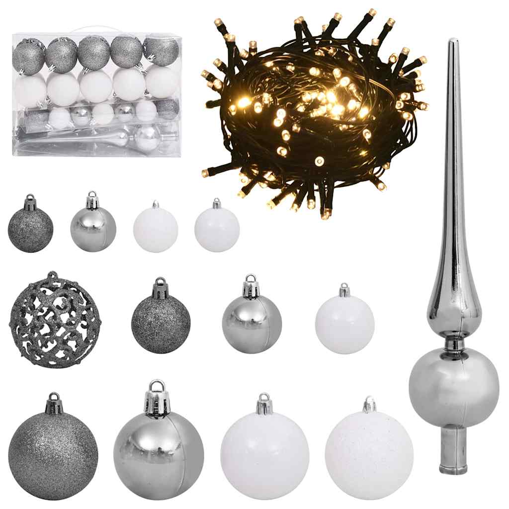 Arbre de Noël artificiel slim avec 150 LED Vert 150 cm - XIOS