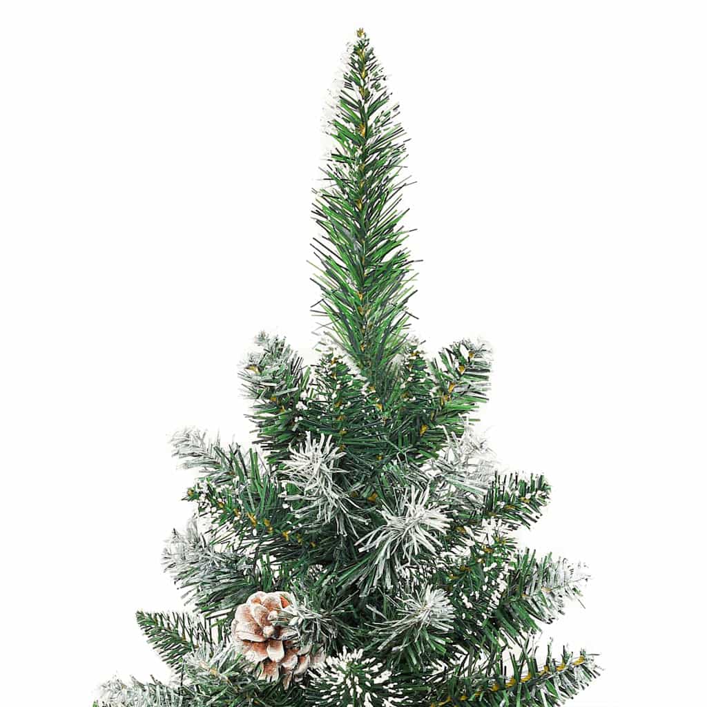 Arbre de Noël artificiel slim avec 150 LED Vert et blanc 150 cm - XIOS