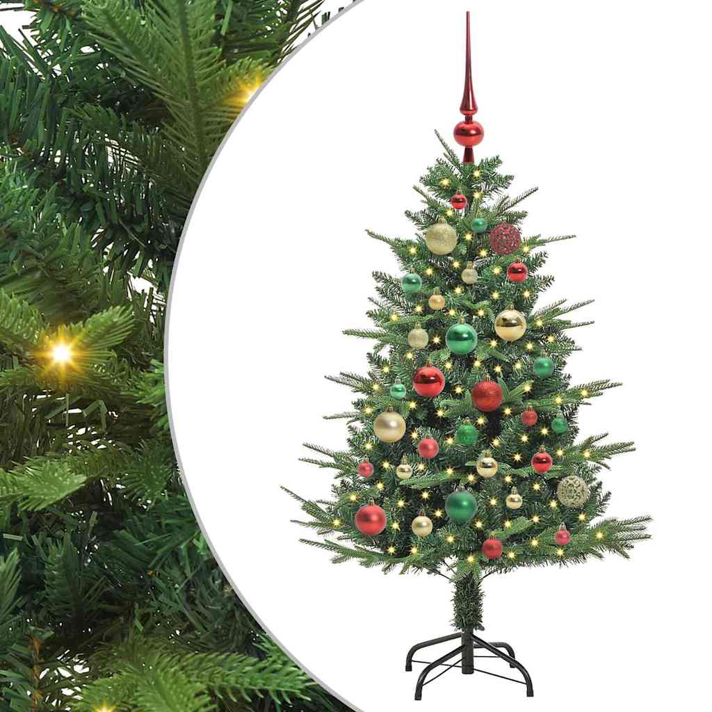 Sapin de Noël artificiel pré-éclairé avec set de boules Vert - XIOS