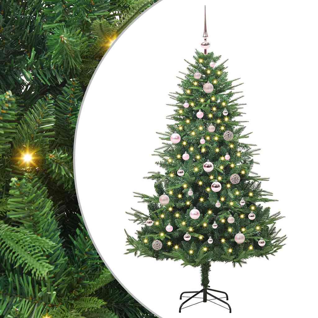 Sapin de Noël artificiel pré-éclairé avec set de boules Vert - XIOS