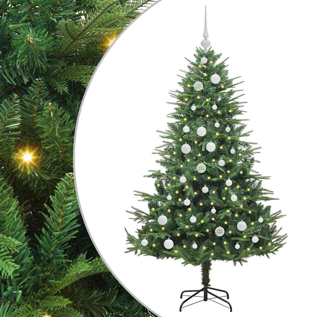 Sapin de Noël artificiel pré-éclairé avec set de boules Vert - XIOS