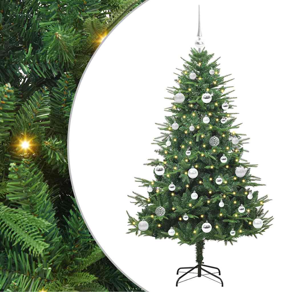 Sapin de Noël artificiel pré-éclairé avec set de boules Vert - XIOS