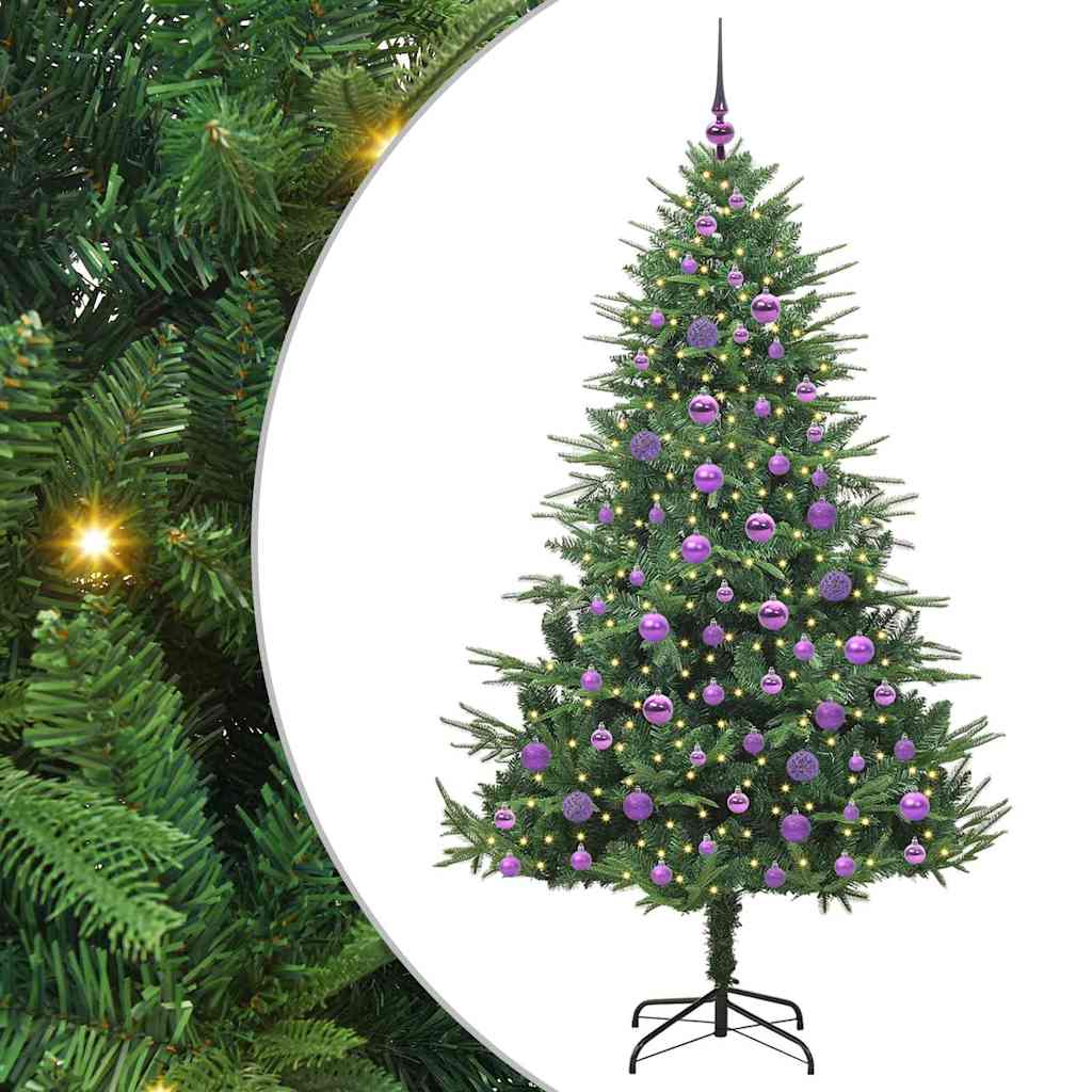 Sapin de Noël artificiel pré-éclairé avec set de boules Vert - XIOS
