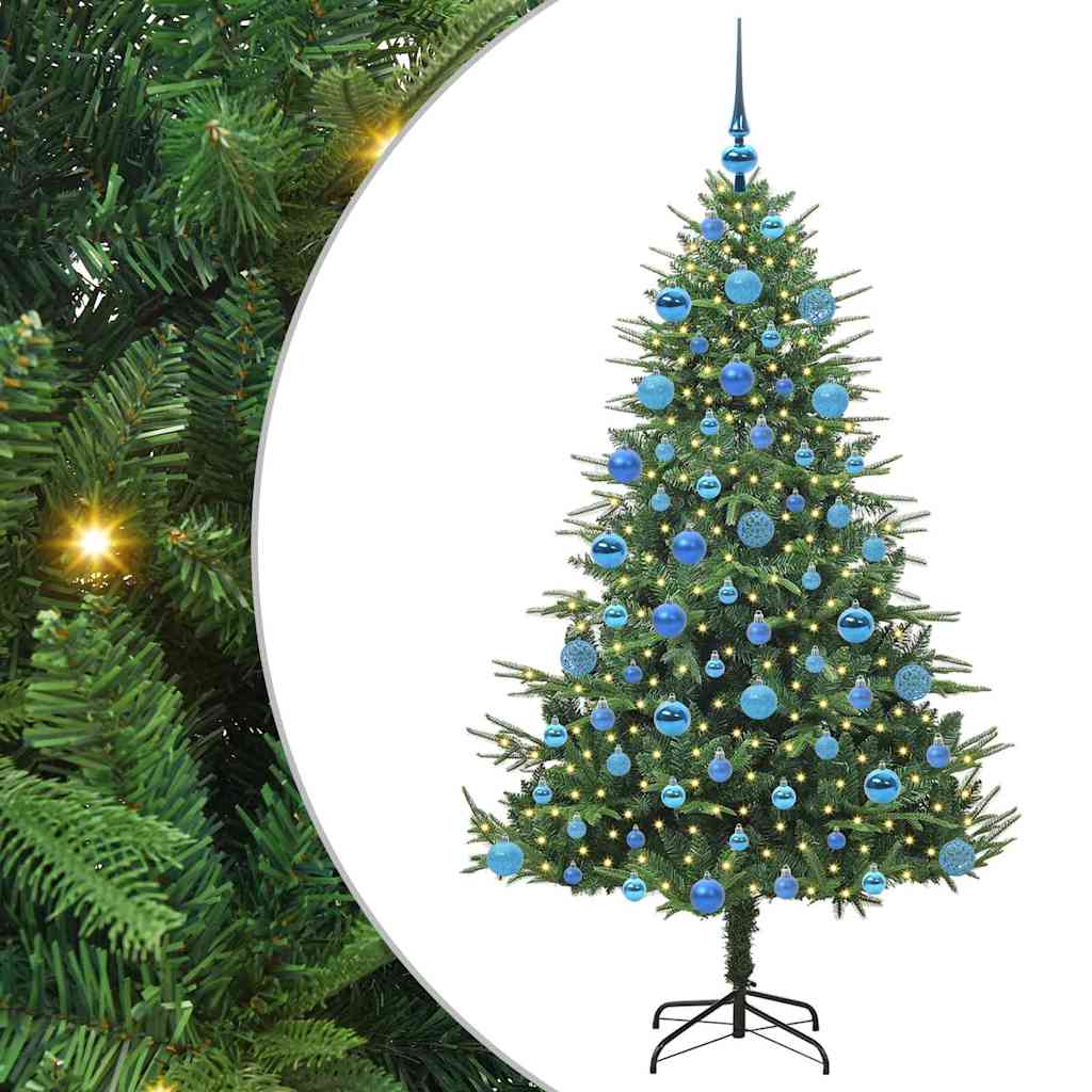 Sapin de Noël artificiel pré-éclairé avec set de boules Vert - XIOS