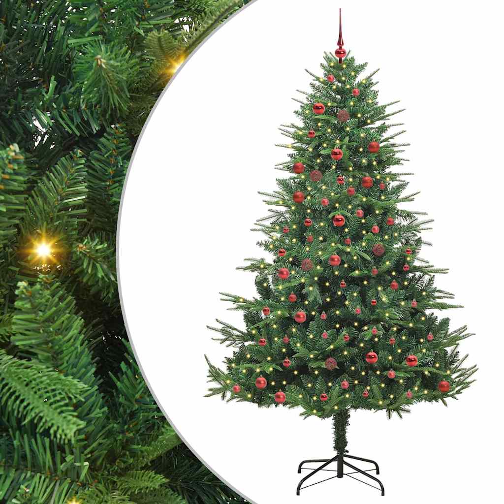 Sapin de Noël artificiel pré-éclairé avec set de boules Vert - XIOS