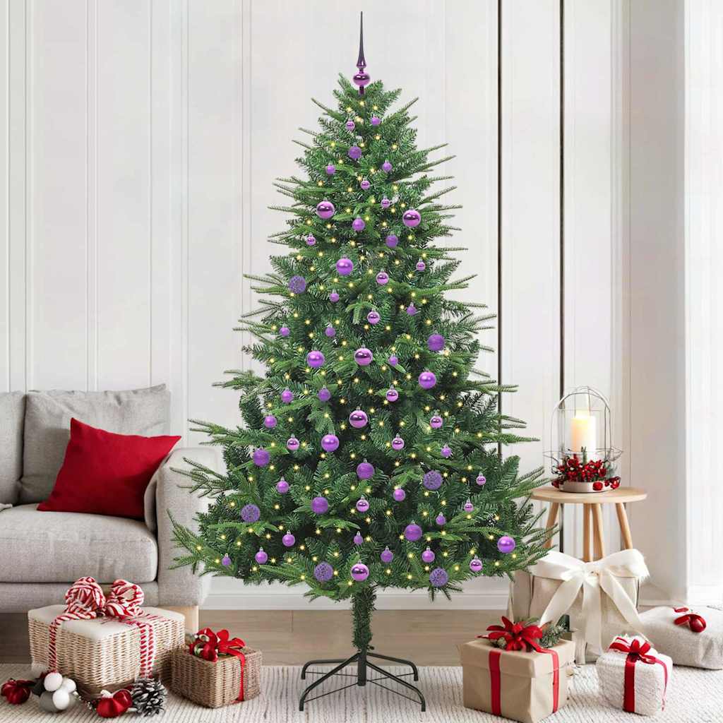 Sapin de Noël artificiel pré-éclairé avec set de boules Vert - XIOS