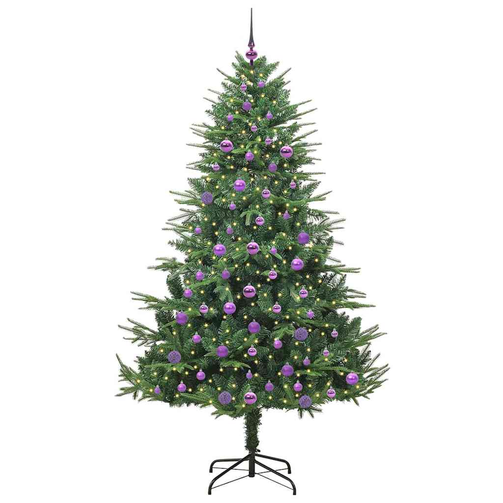 Sapin de Noël artificiel pré-éclairé avec set de boules Vert - XIOS