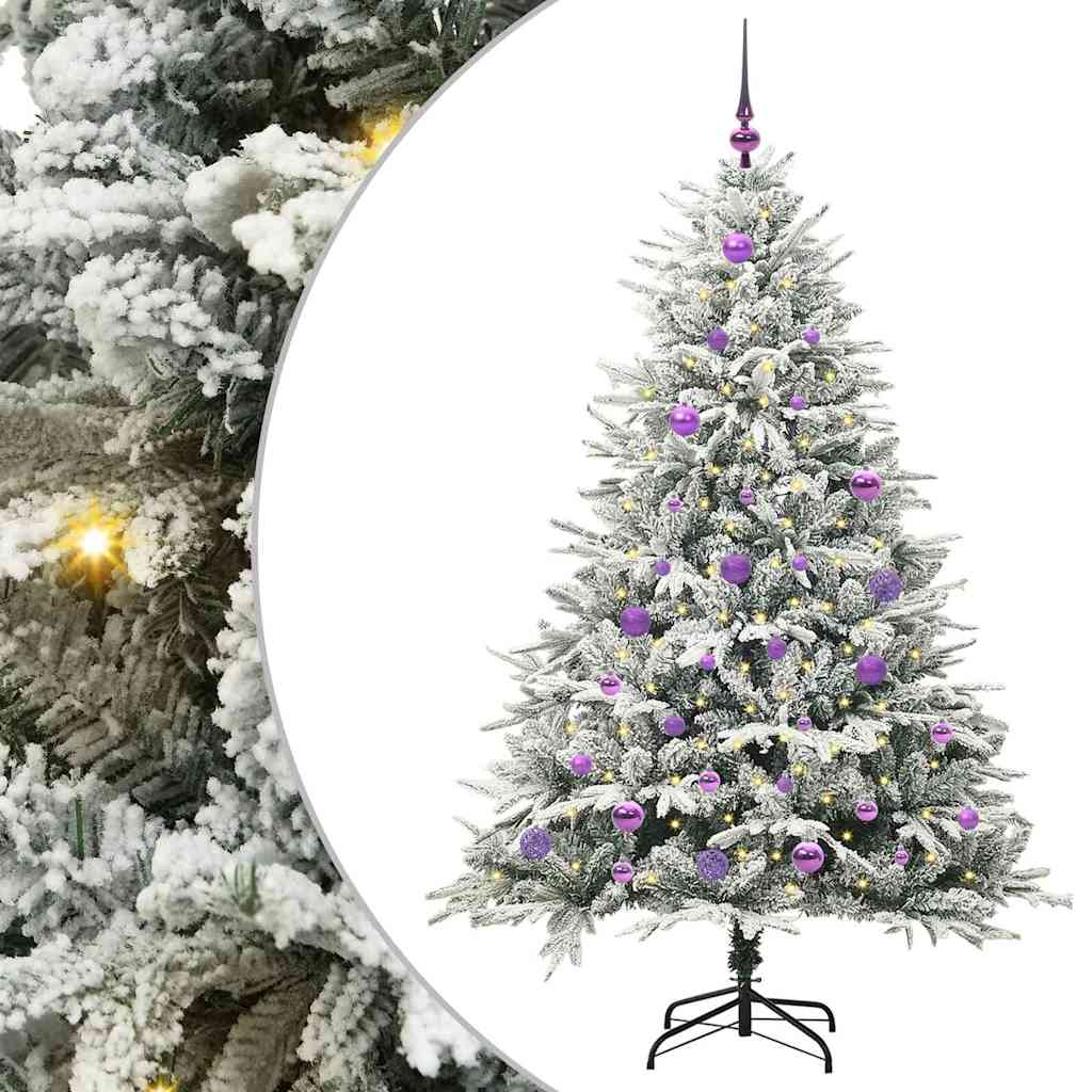 Sapin de Noël artificiel pré-éclairé avec set de boules Vert - XIOS
