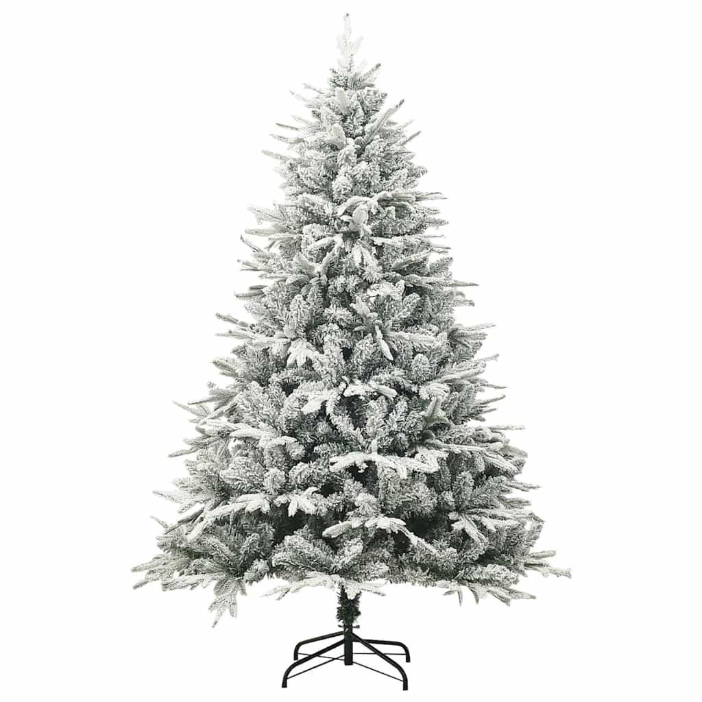 Sapin de Noël artificiel pré-éclairé Vert 180 cm PVC et PE