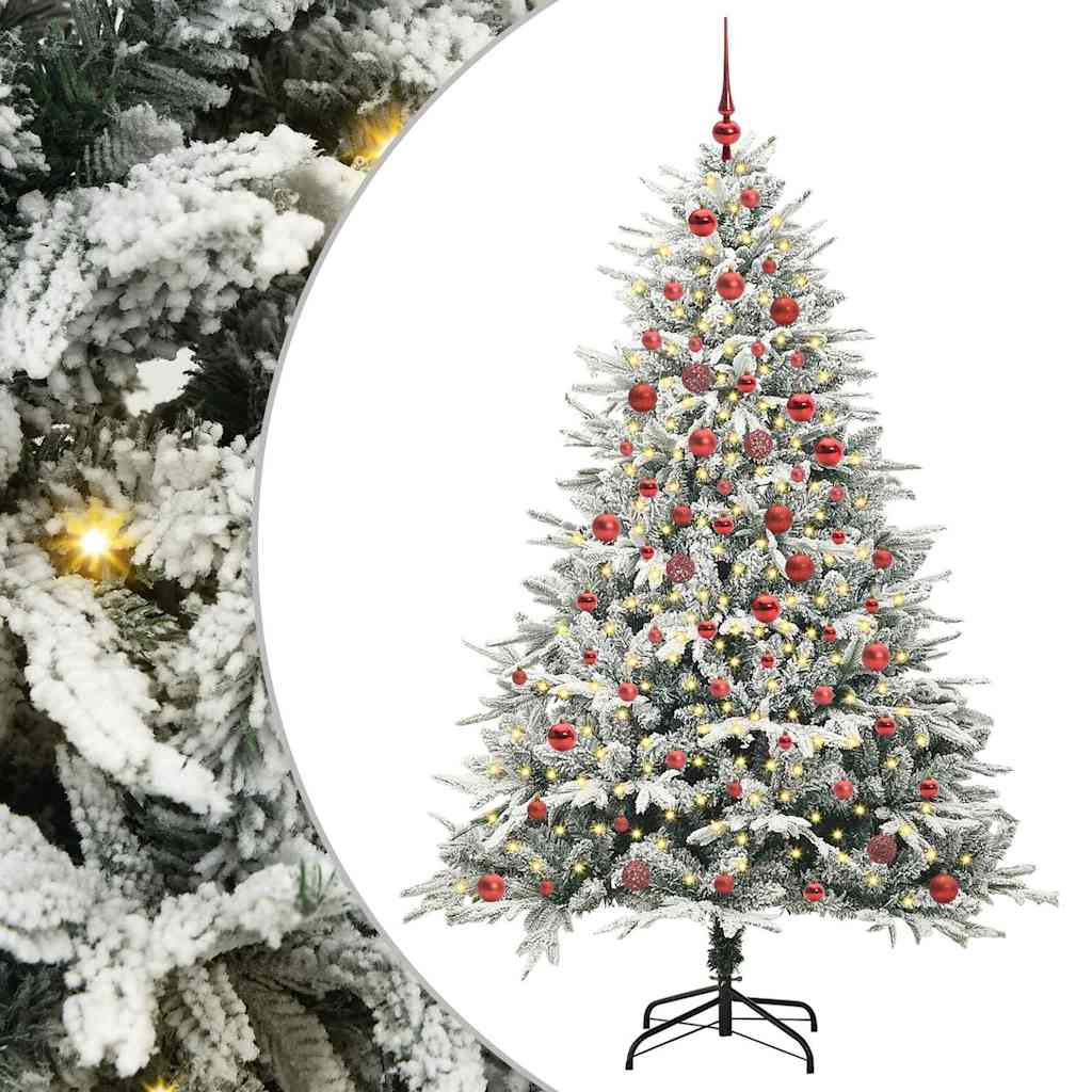 Sapin de Noël artificiel pré-éclairé avec set de boules Vert - XIOS