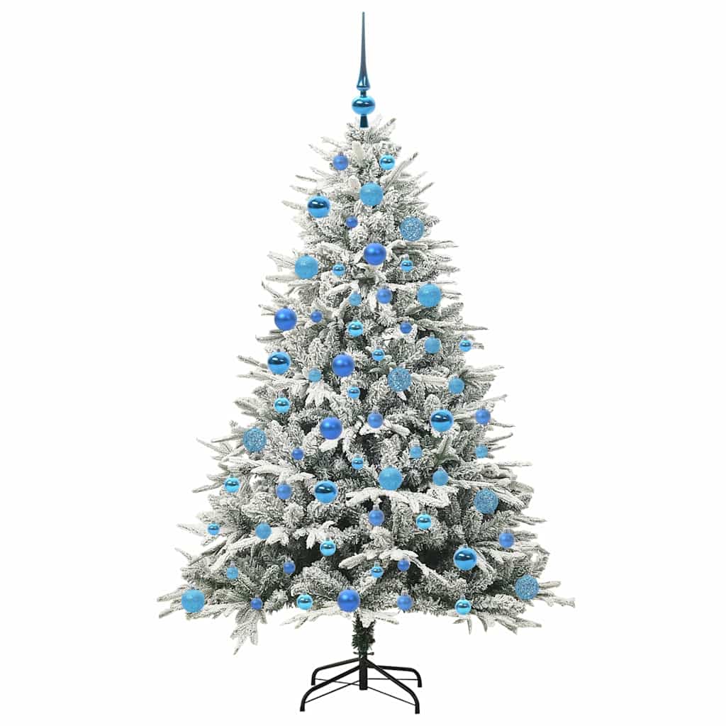 Arbre de Noël artificiel pré-éclairé avec ensemble de boules