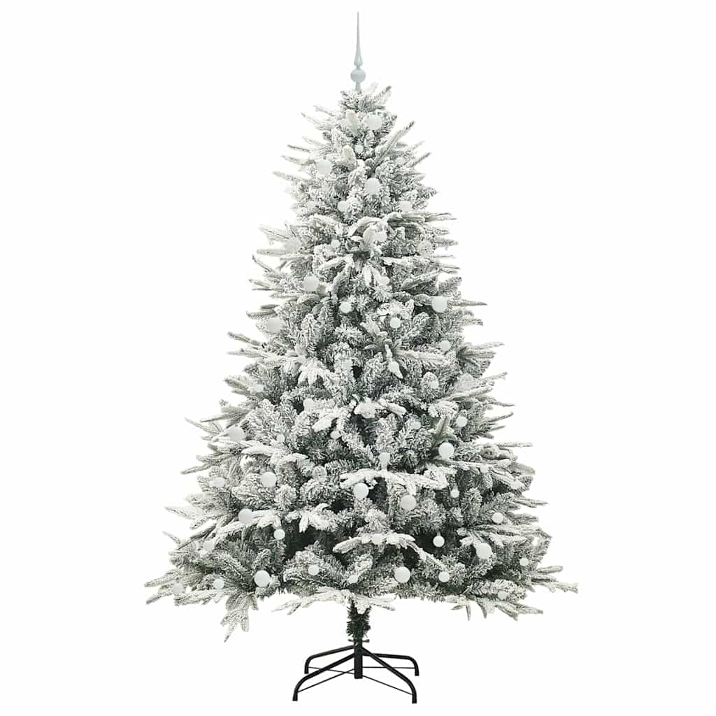 Arbre de Noël artificiel pré-éclairé avec ensemble de boules