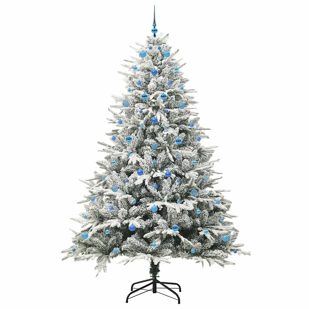 Arbre de Noël artificiel pré-éclairé avec ensemble de boules