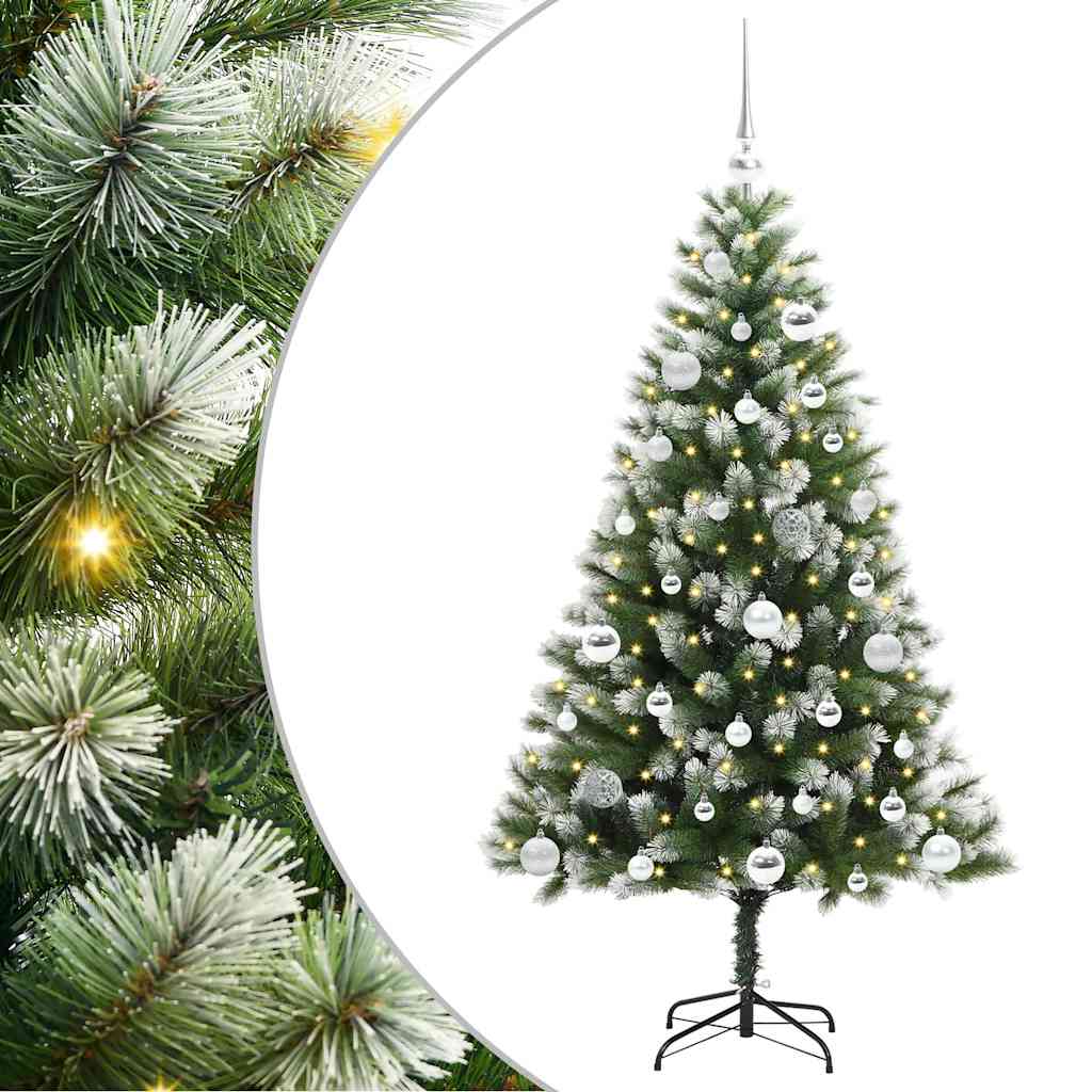 Sapin de Noël artificiel à charnière avec neige en flocons - XIOS