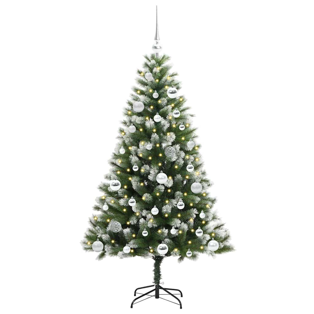 Sapin de Noël artificiel à charnière avec neige en flocons - XIOS
