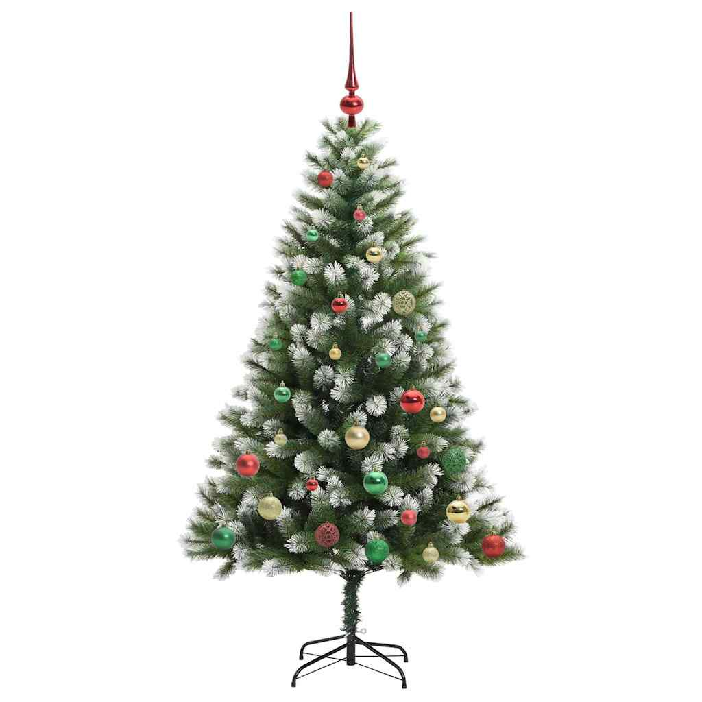 Sapin de Noël artificiel à charnière avec neige en flocons - XIOS