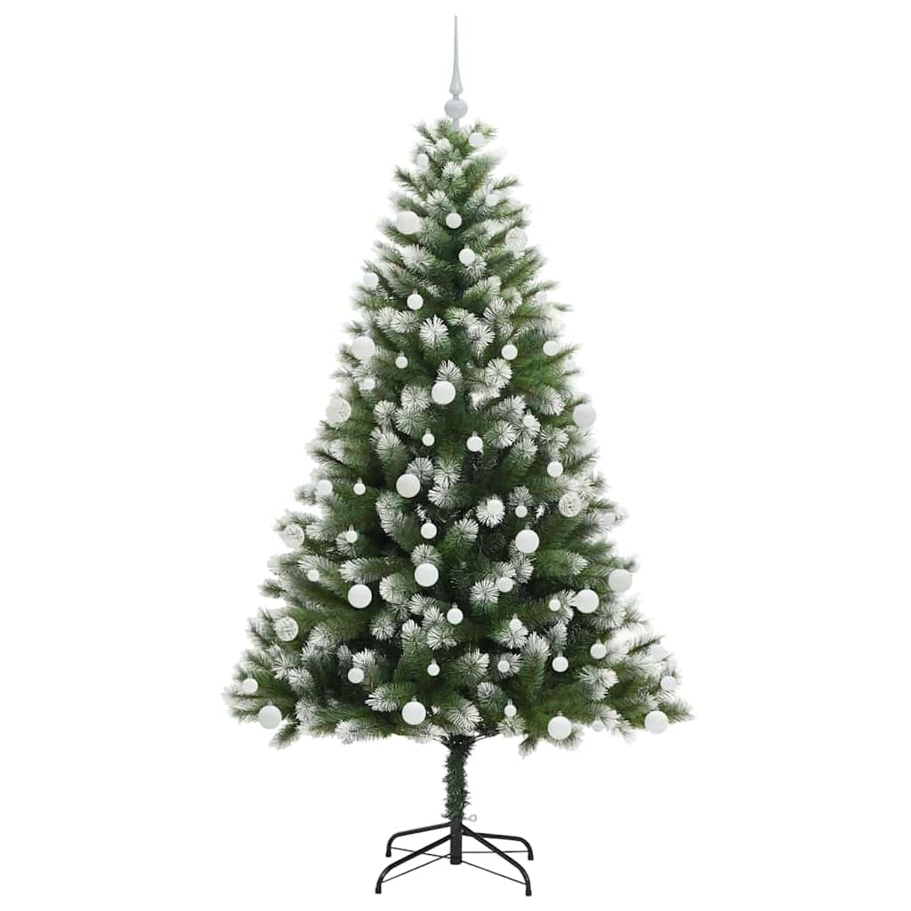 Sapin de Noël artificiel à charnière avec neige en flocons - XIOS