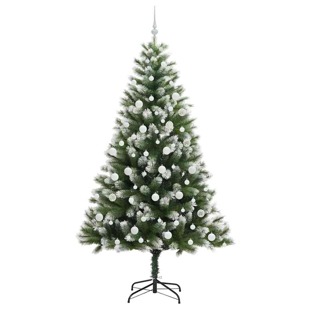 Sapin de Noël artificiel à charnière avec neige en flocons
