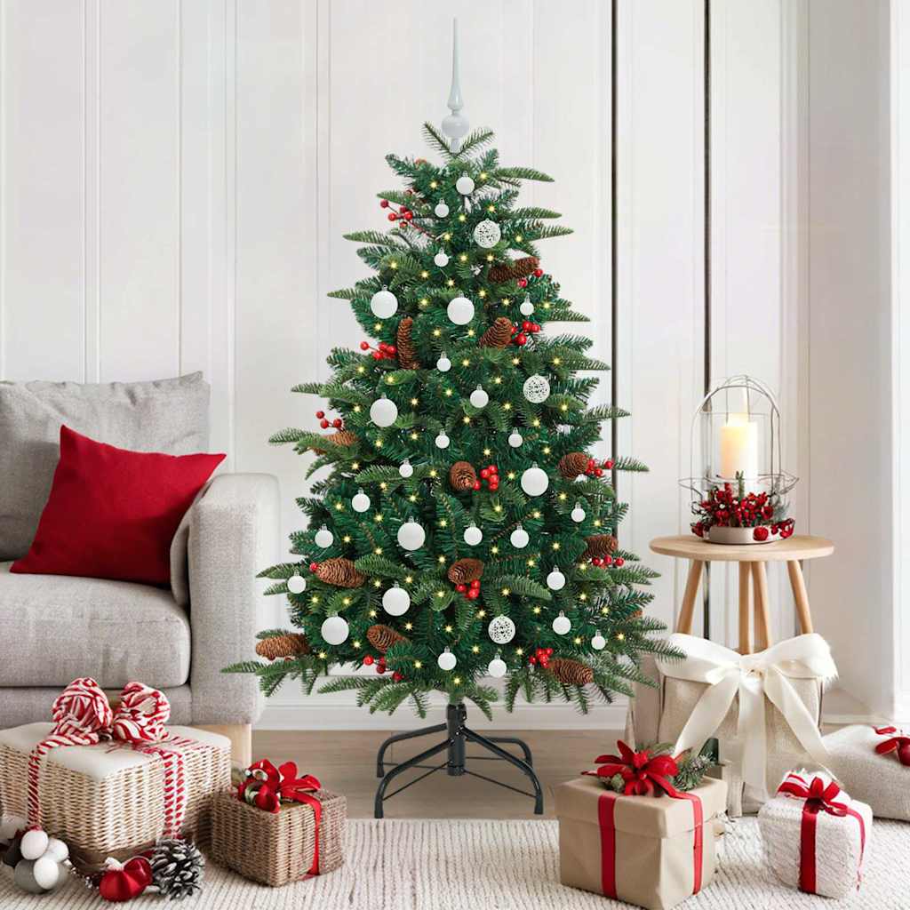 Sapin de Noël artificiel Vert 150 cm PVC, métal et plastique - XIOS