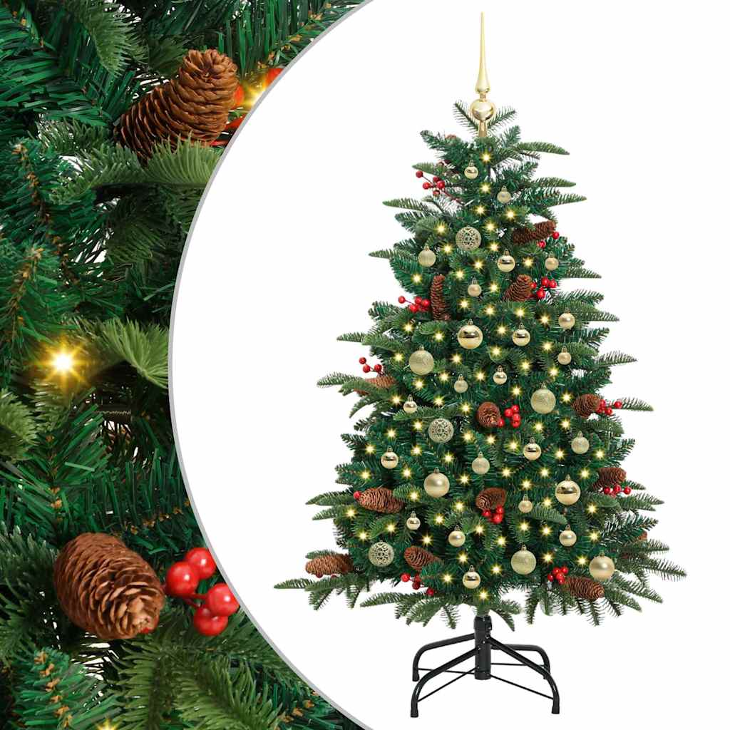 Sapin de Noël artificiel Vert 150 cm PVC, métal et plastique - XIOS