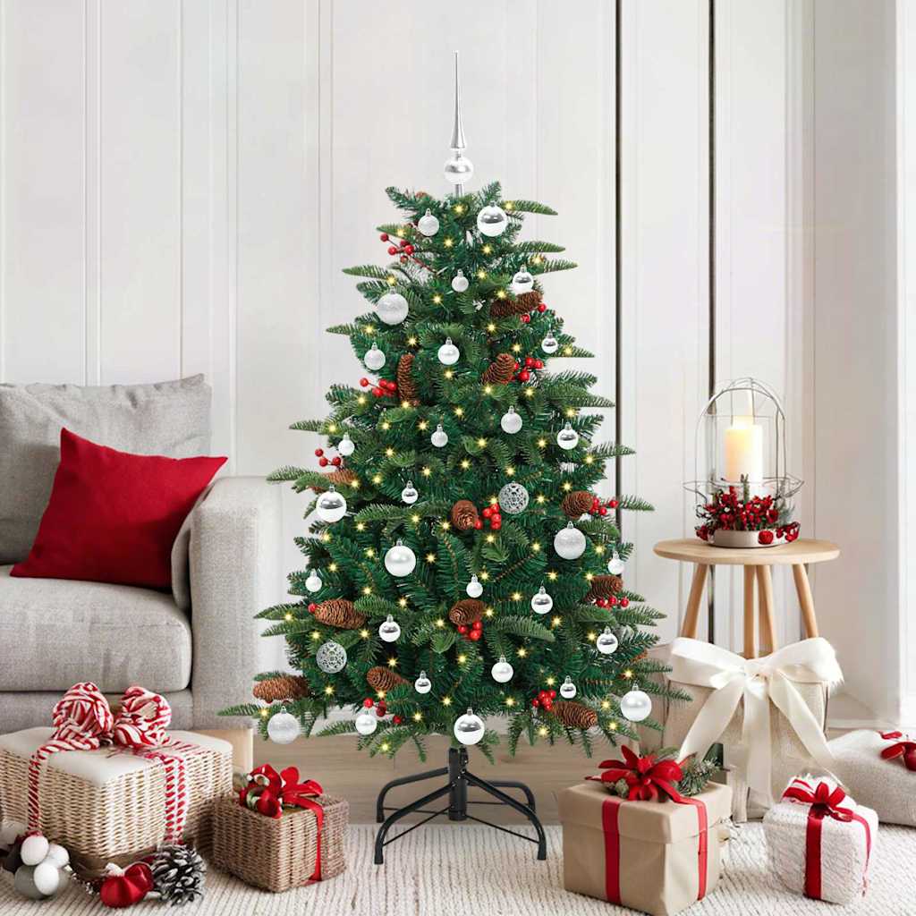 Sapin de Noël artificiel Vert 150 cm PVC, métal et plastique - XIOS