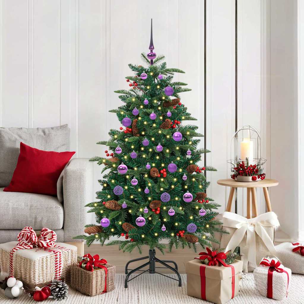 Sapin de Noël artificiel Vert 150 cm PVC, métal et plastique - XIOS