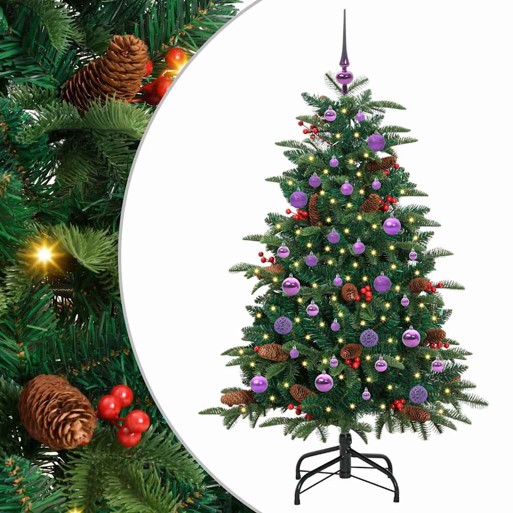 Sapin de Noël artificiel Vert 150 cm PVC, métal et plastique - XIOS