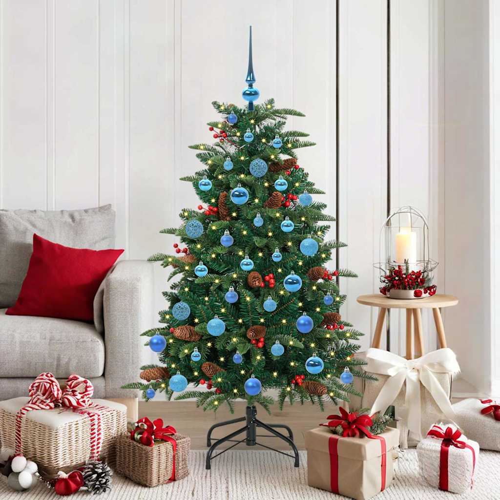 Sapin de Noël artificiel Vert 150 cm PVC, métal et plastique - XIOS