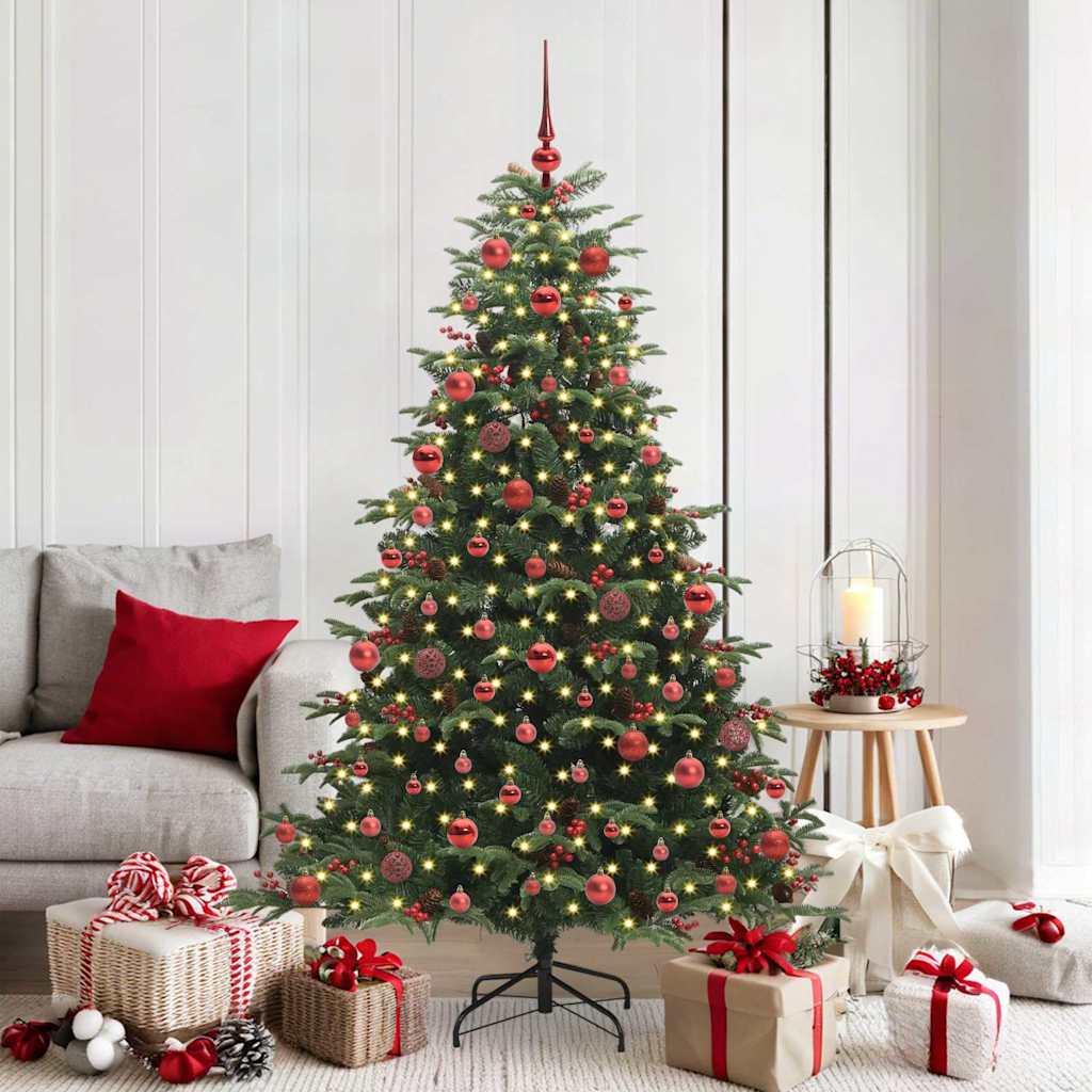 Sapin de Noël artificiel Vert 180 cm PVC, métal et plastique - XIOS