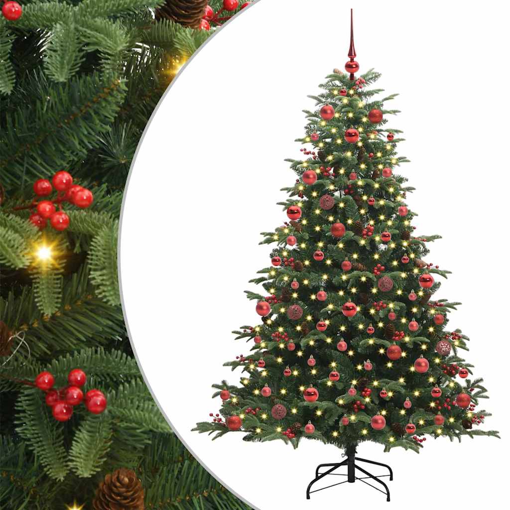 Sapin de Noël artificiel Vert 180 cm PVC, métal et plastique - XIOS